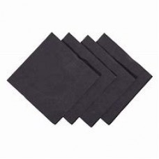 Black 24cm Cocktail Napkins x2000